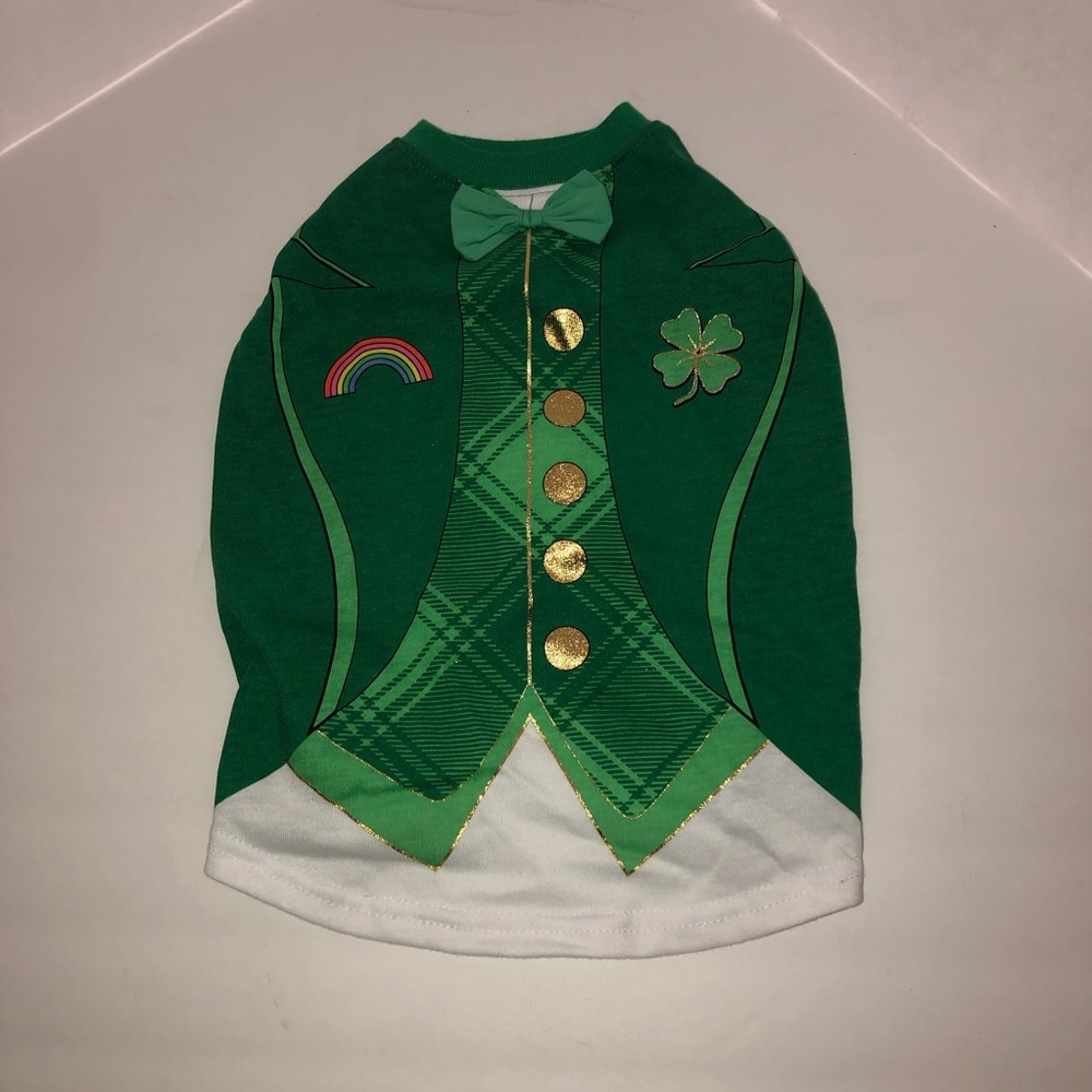 Top Paws - St Patricks Day Puppy tshirt, size S (fits 5-10 lbs)
